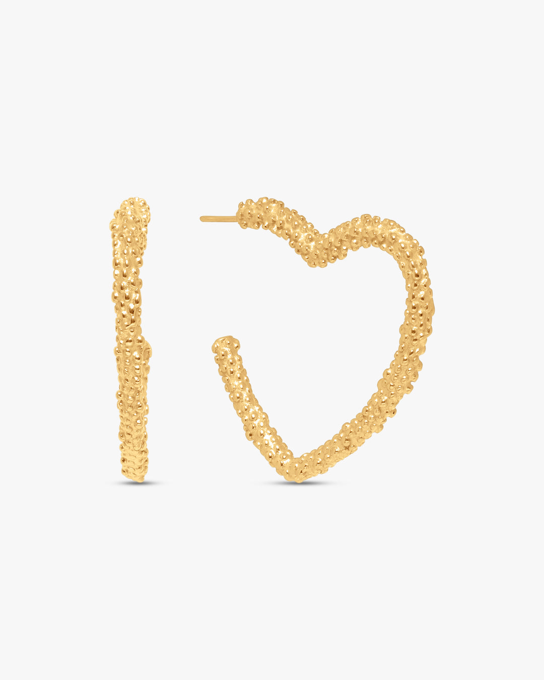 Annemone Heart Earring - Gold