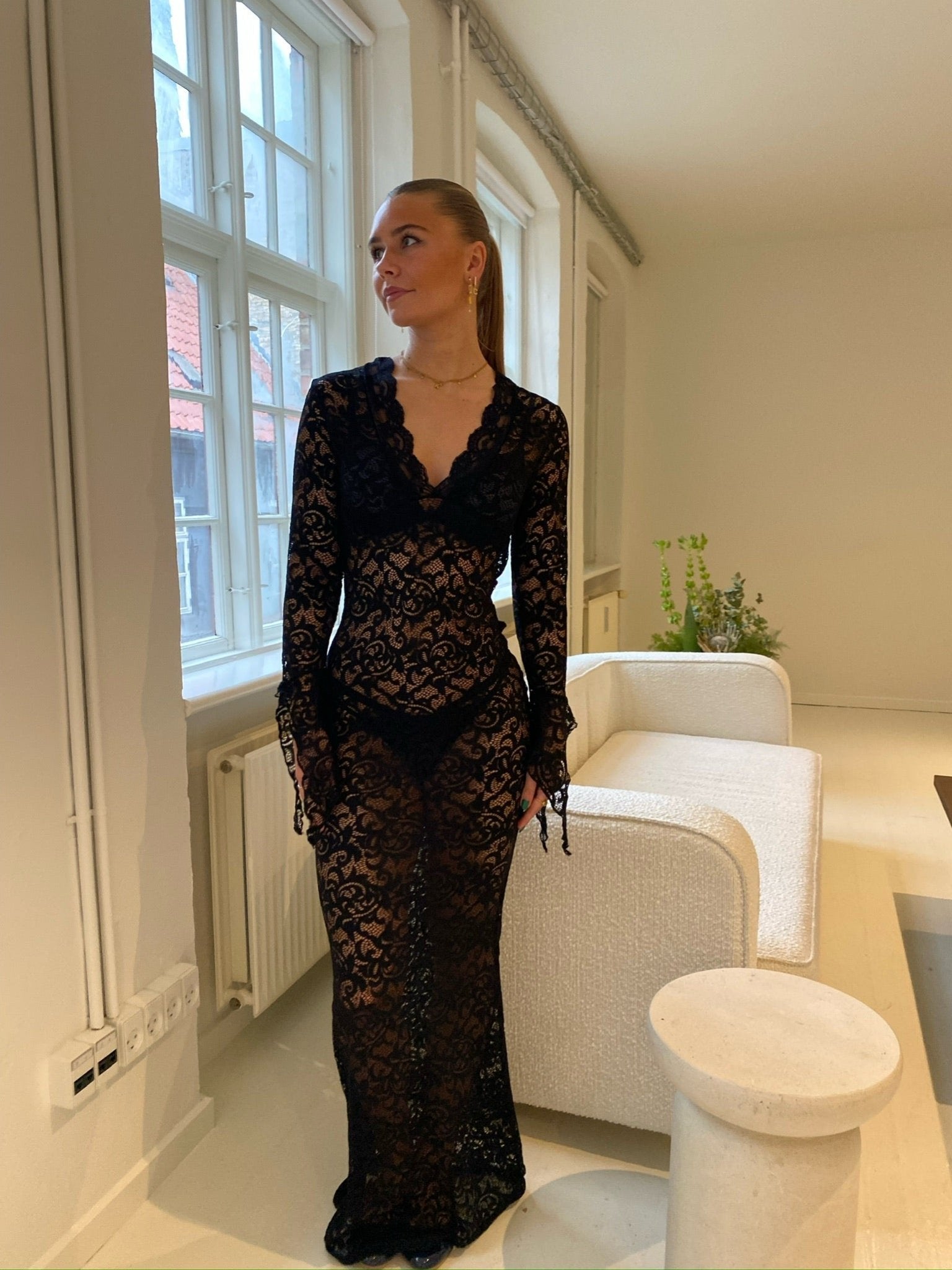 Amelia Lace Dress - Black – pitayacom