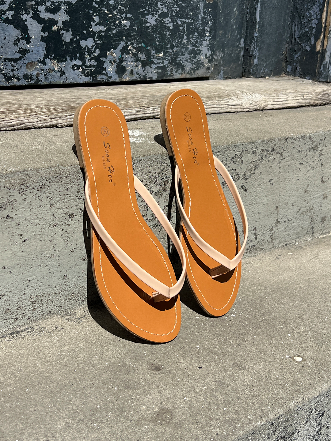 Harper Flip Flop Sandal - Beige