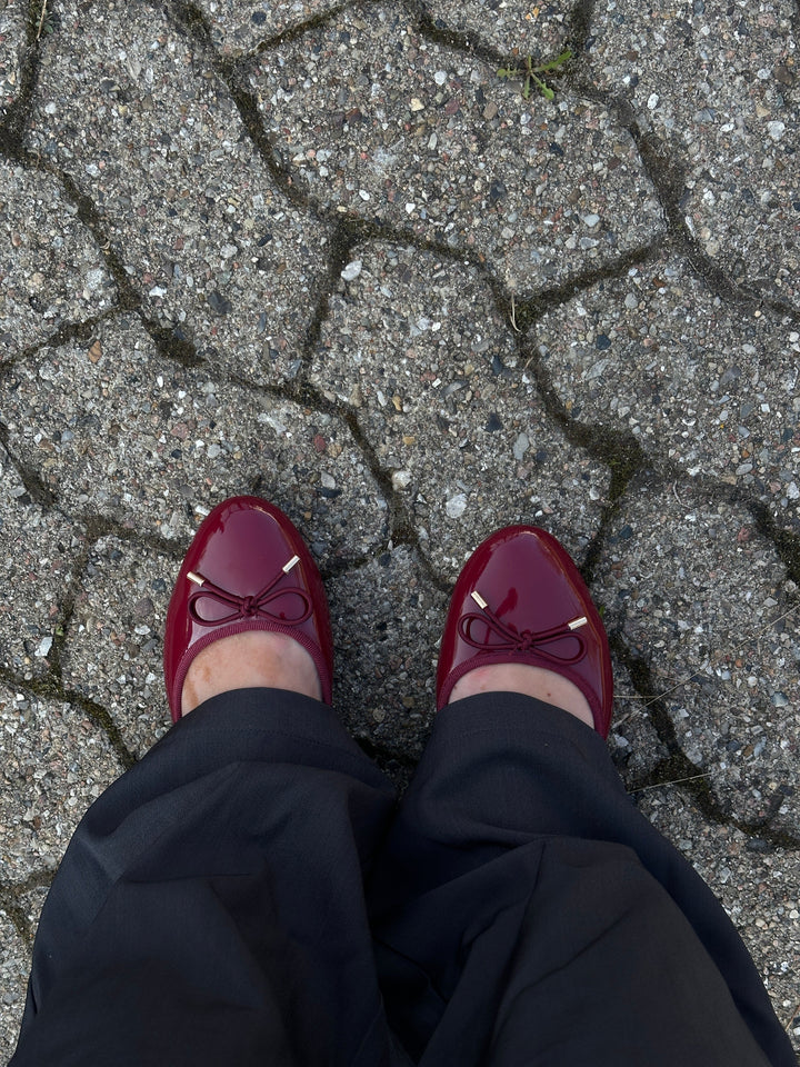 Sille Shiny Ballerina - Burgundy