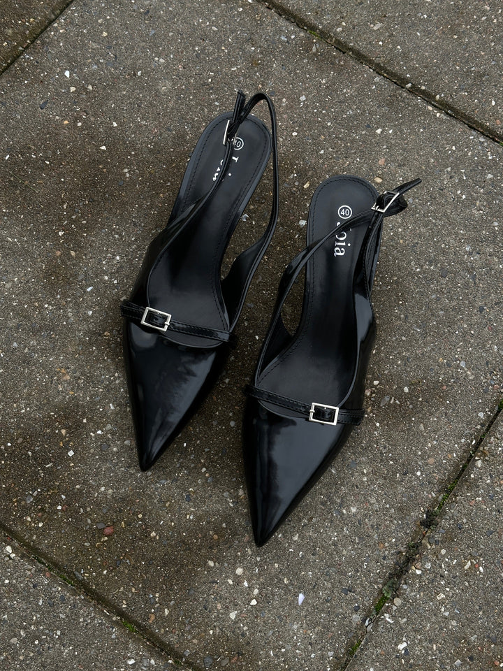 Freya Heeled Pump - Black