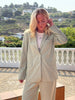 Line Linen Blazer - Pistachio