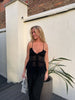 Cecilie Frill Top - Black