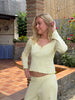 Anna Loungewear Top - Butter Yellow