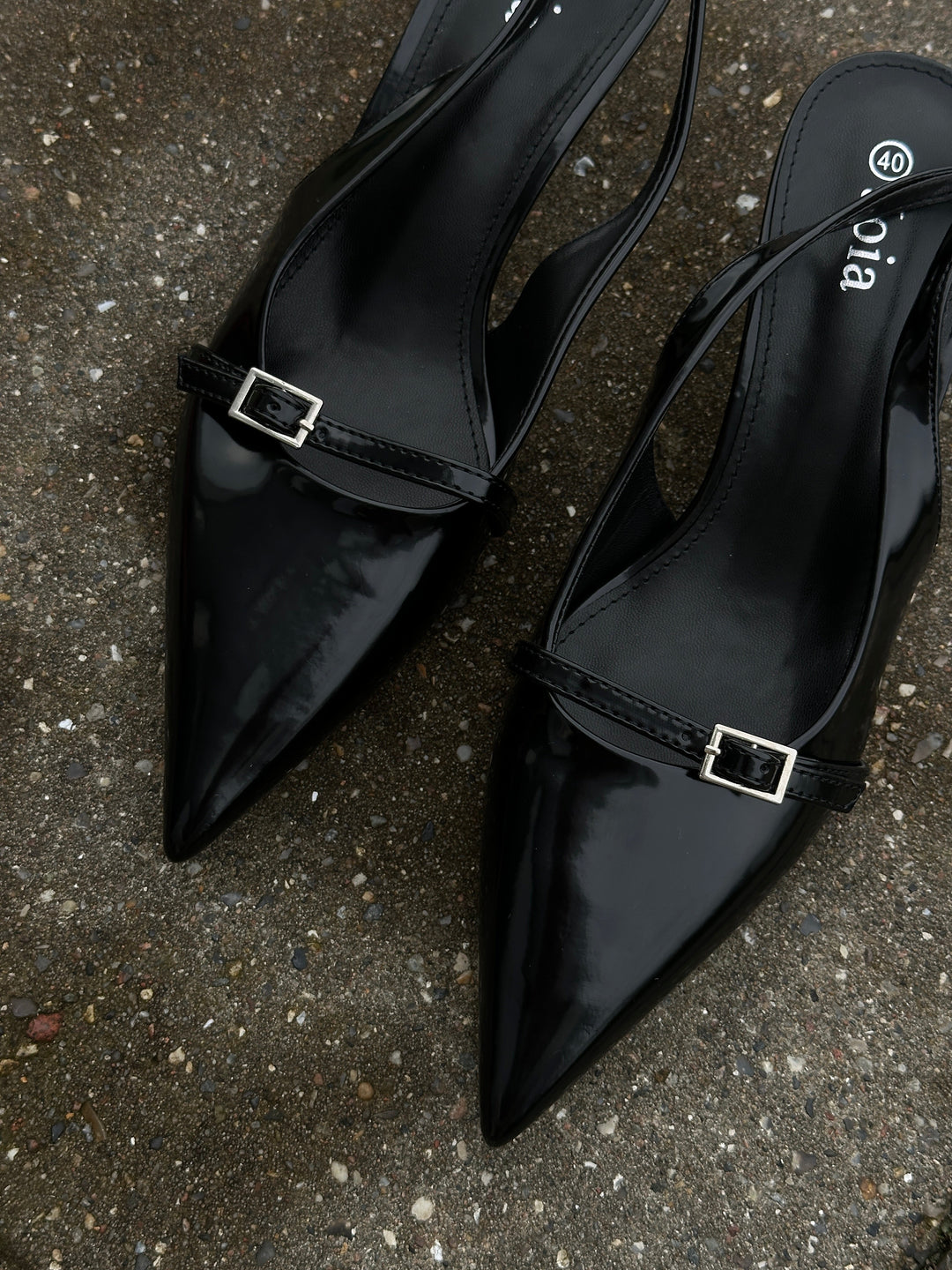 Freya Heeled Pump - Black