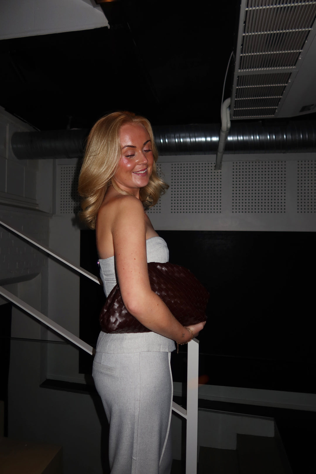 Cirkeline Bandeau Top - Light Grey Melange