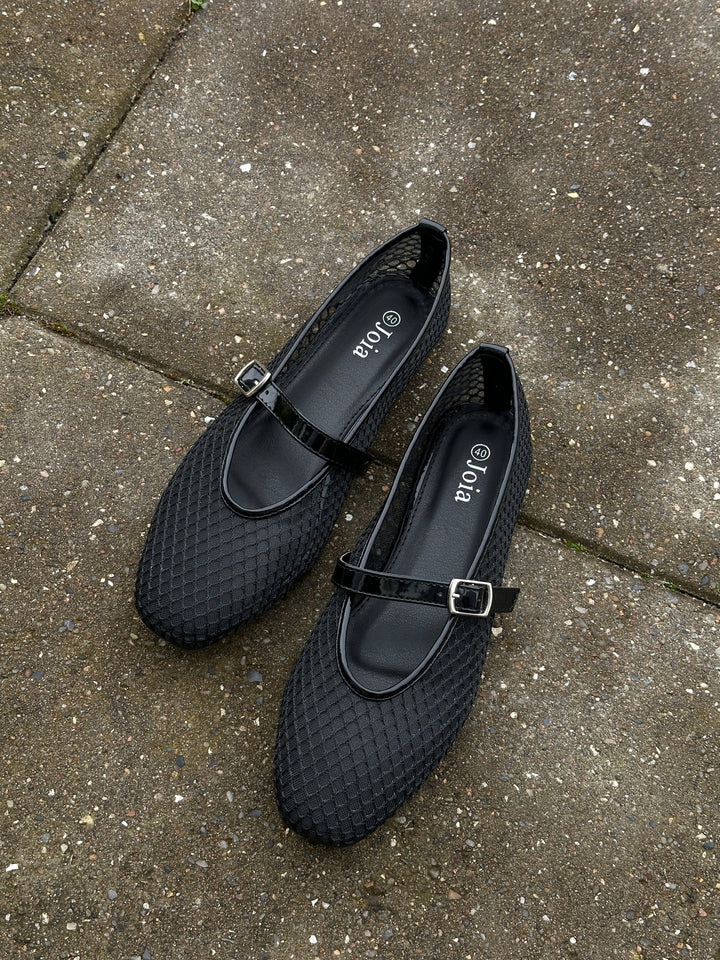 Philine Mesh Ballerina - Black