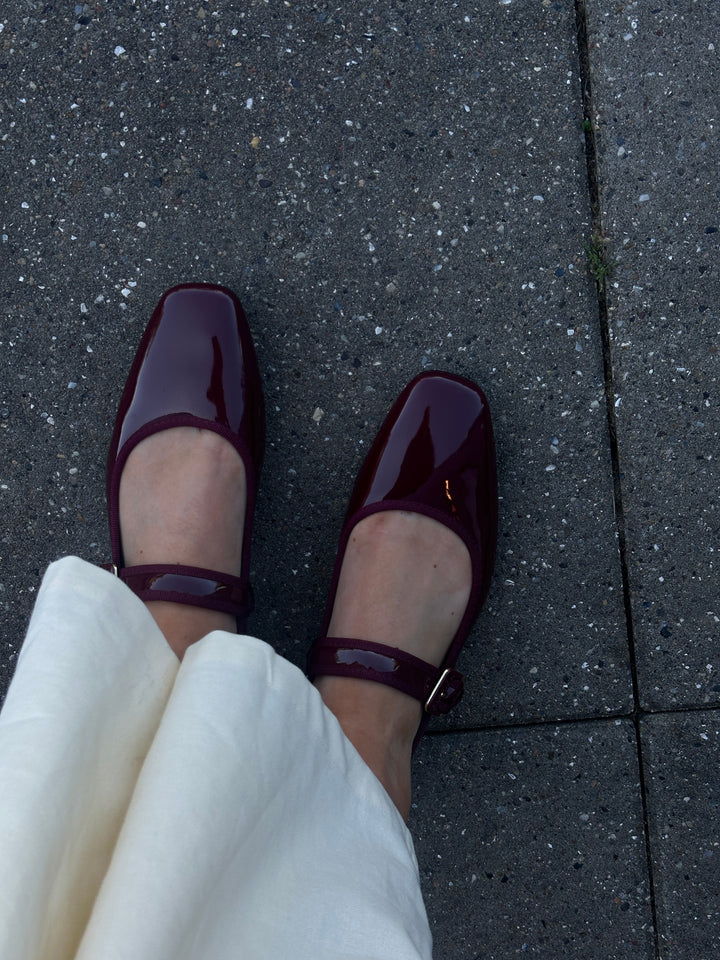 Line Ballerinaer - Wine Red