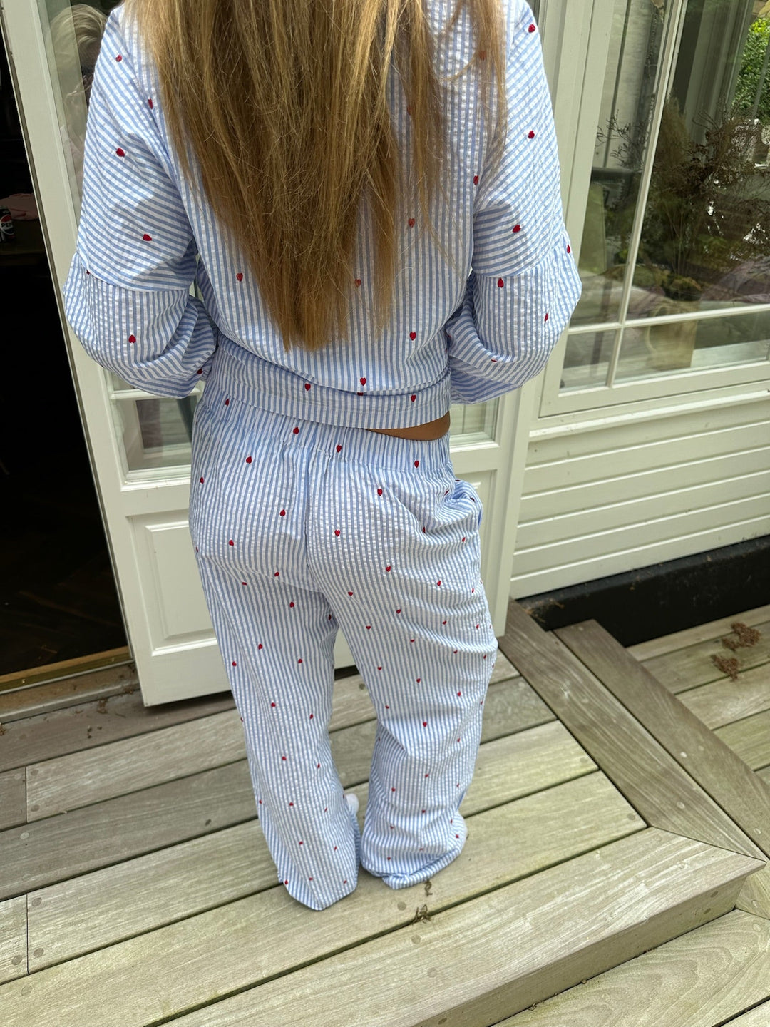 Liva Pants - Striped Hearts
