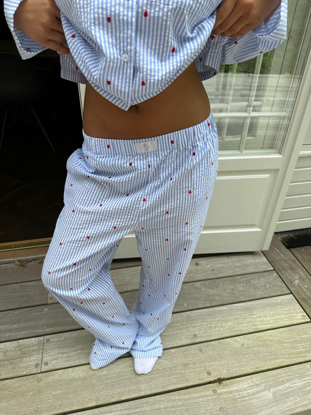 Liva Pants - Striped Hearts