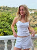 Anna Loungewear Shorts - Light Grey Melange
