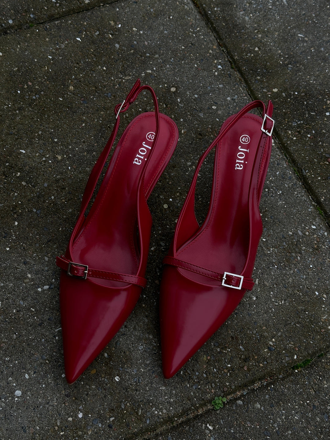 Freya Heeled Pump - Red
