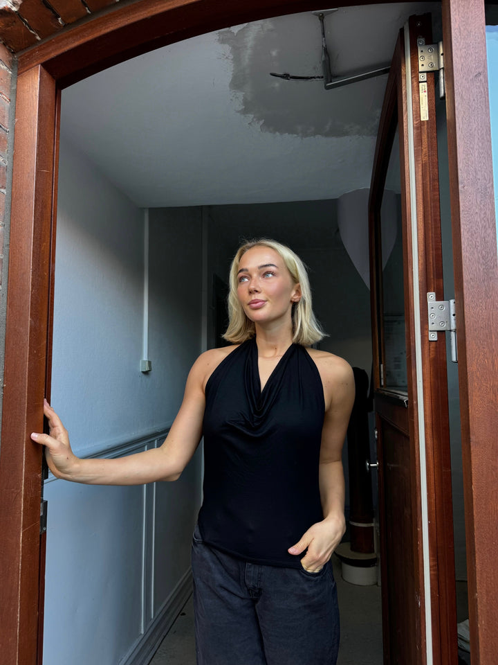 Rosalina Waterfall Top - Black