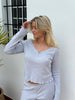 Anna Loungewear Top - Light Blue