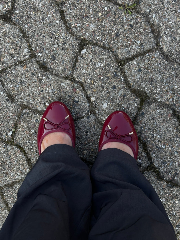 Sille Shiny Ballerina - Burgundy