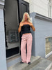 Nora Low Waist Pants - Dusty Pink