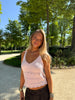 Jennifer Crochet Singlet - Light Pink