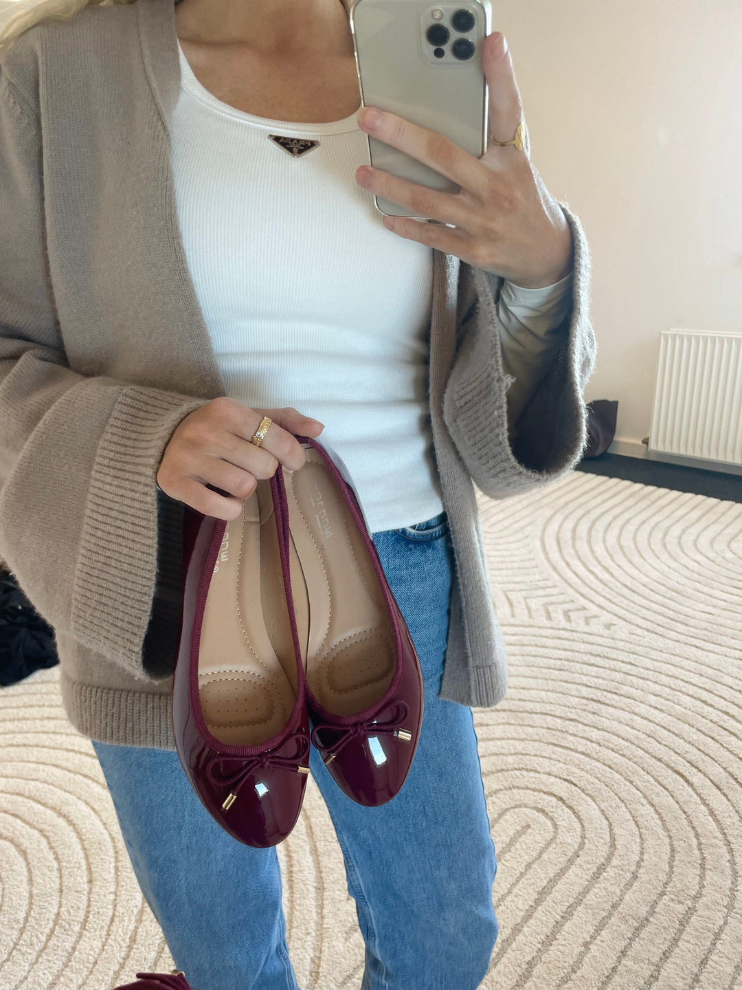 Sarah Ballerina - Burgundy