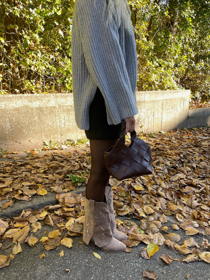 Ava Heeled Boots - Taupe