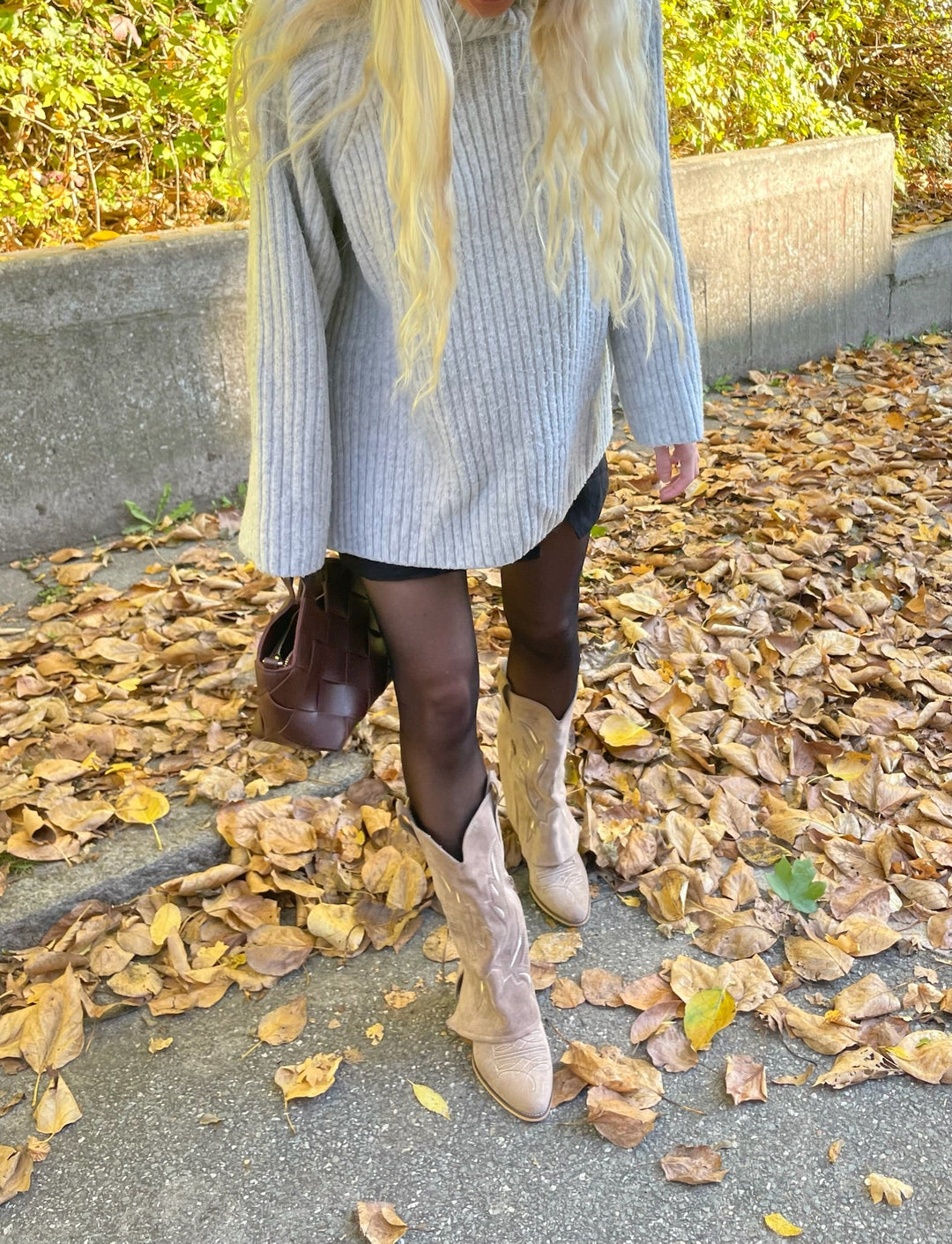 Ava Heeled Boots - Taupe