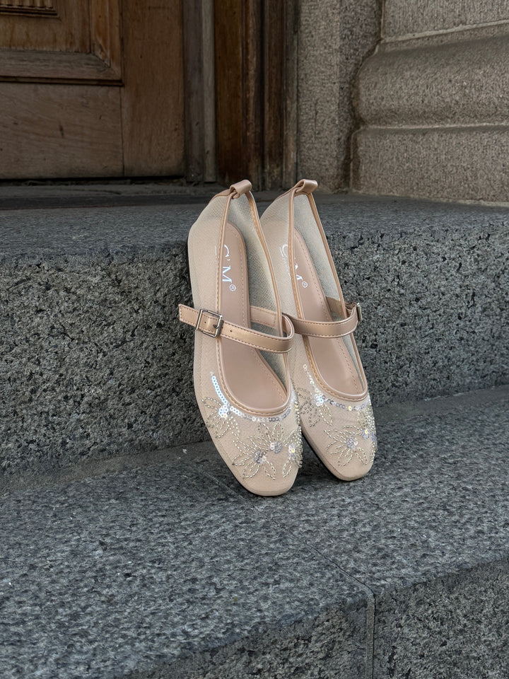 Megan Mesh Ballerina - Beige