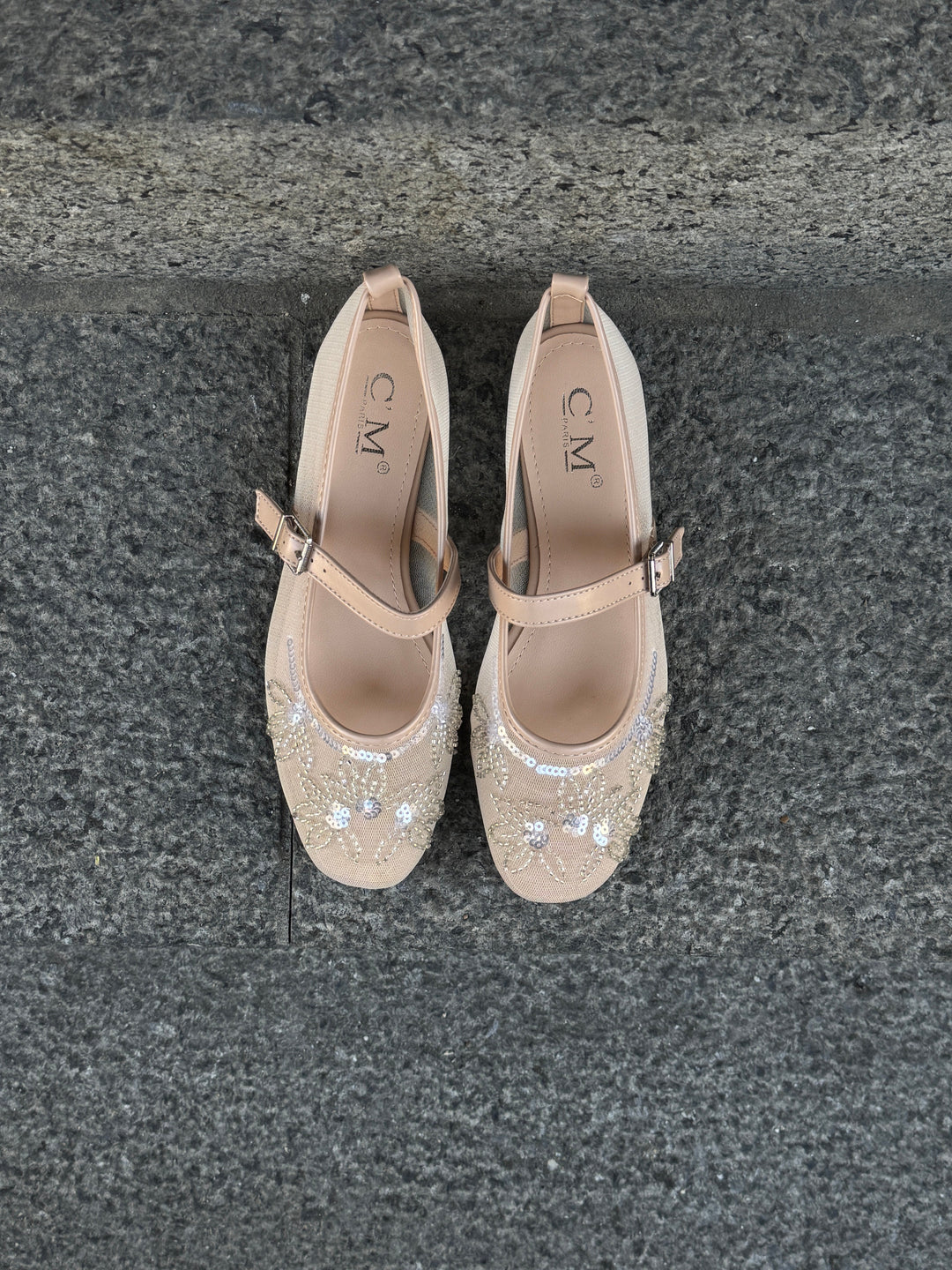 Megan Mesh Ballerina - Beige
