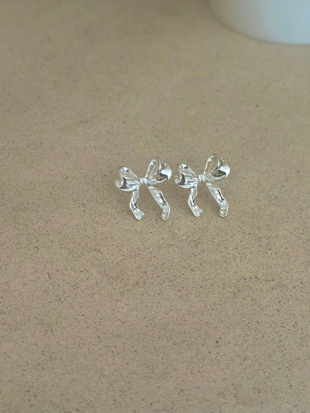 Caro Bow Earring - Silver