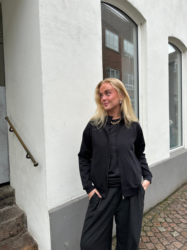 Zip Sweatshirt, Fruit of the Loom - Black