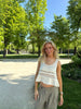 Emma Crochet Tank Top - Beige