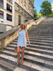 Louise Denim Tank Dress - Light Blue