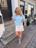 Emilia Mini Skirt - Beige Melange