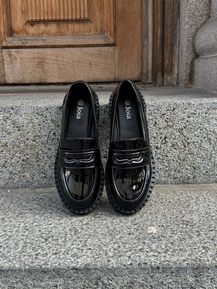 Poppy Classic Loafers - Black