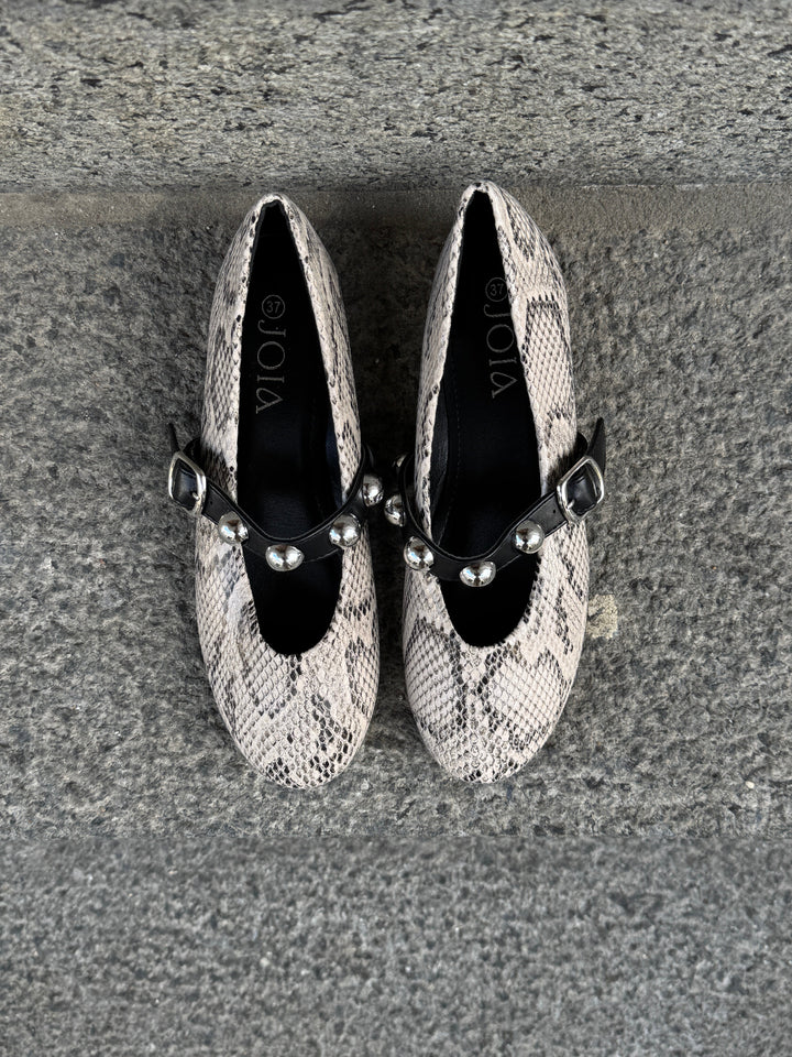 Isla Stud Ballerina - Snake