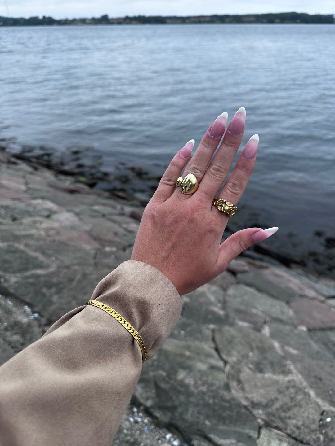 Marie Chunky Adjustable Ring - Gold