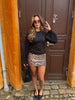 Fiona Sequins Mini Skirt - Leo