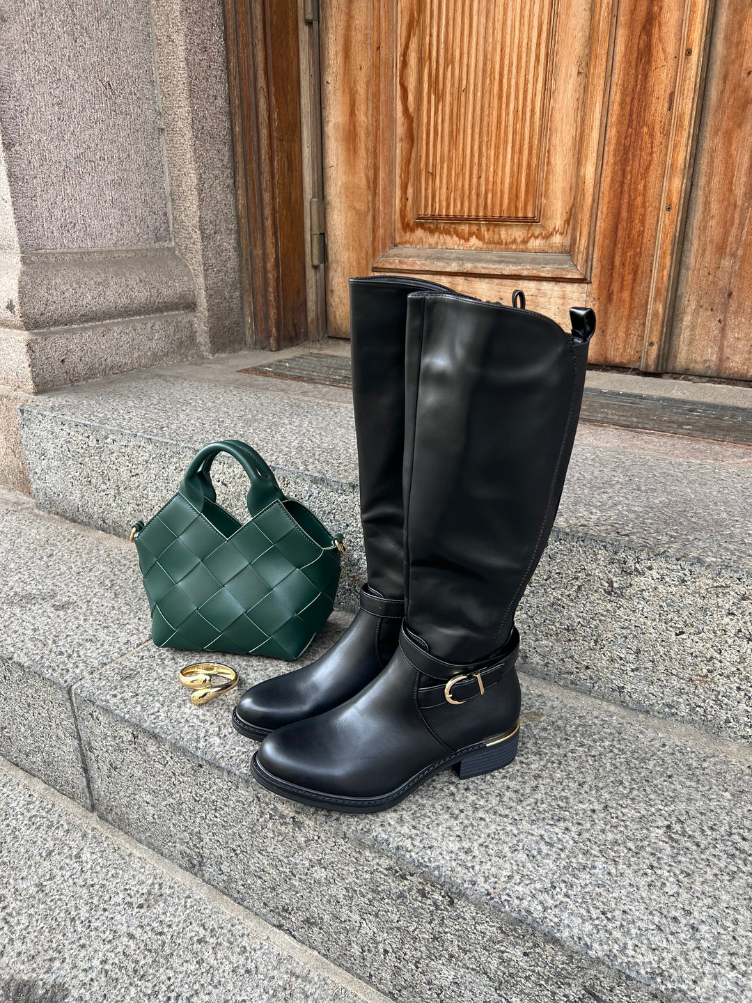 Vienna Knee Boots – Black