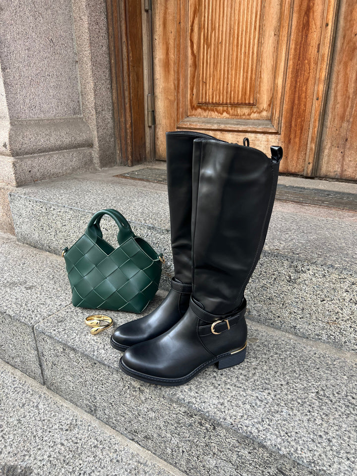 Vienna Knee Boots – Black