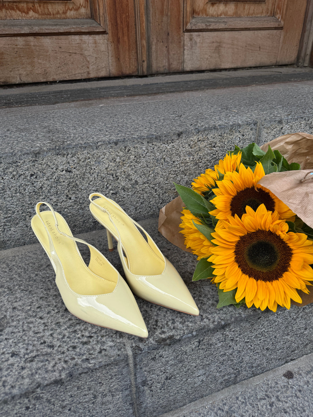Elena Slingback Stiletto - Butter Yellow