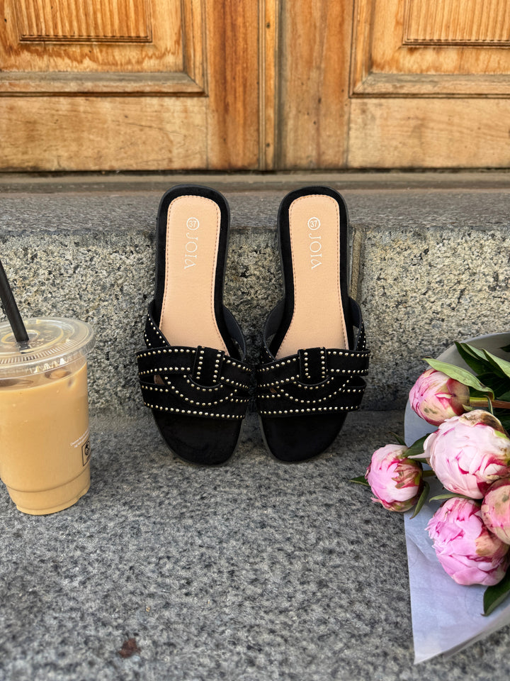 Johanne Stud Sandal - Black