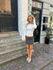 Emilia Mini Skirt - Light Grey Melange
