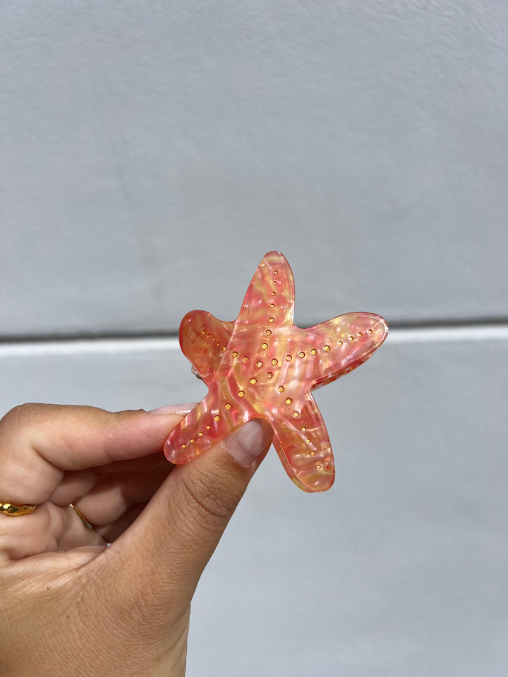 Salva Starfish Hairclip - Orange