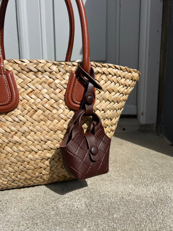 Marly Mini Bag Charm - Dark Brown
