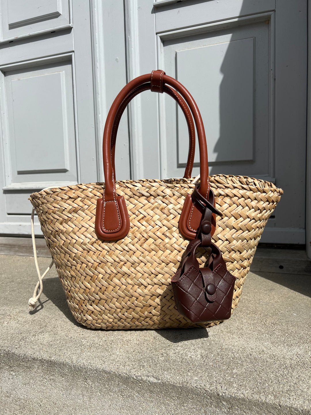 Marly Mini Bag Charm - Dark Brown