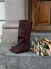 Jami Faux Suede Boots - Dark Brown