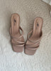 Mila Puff Heeled Sandals - Taupe
