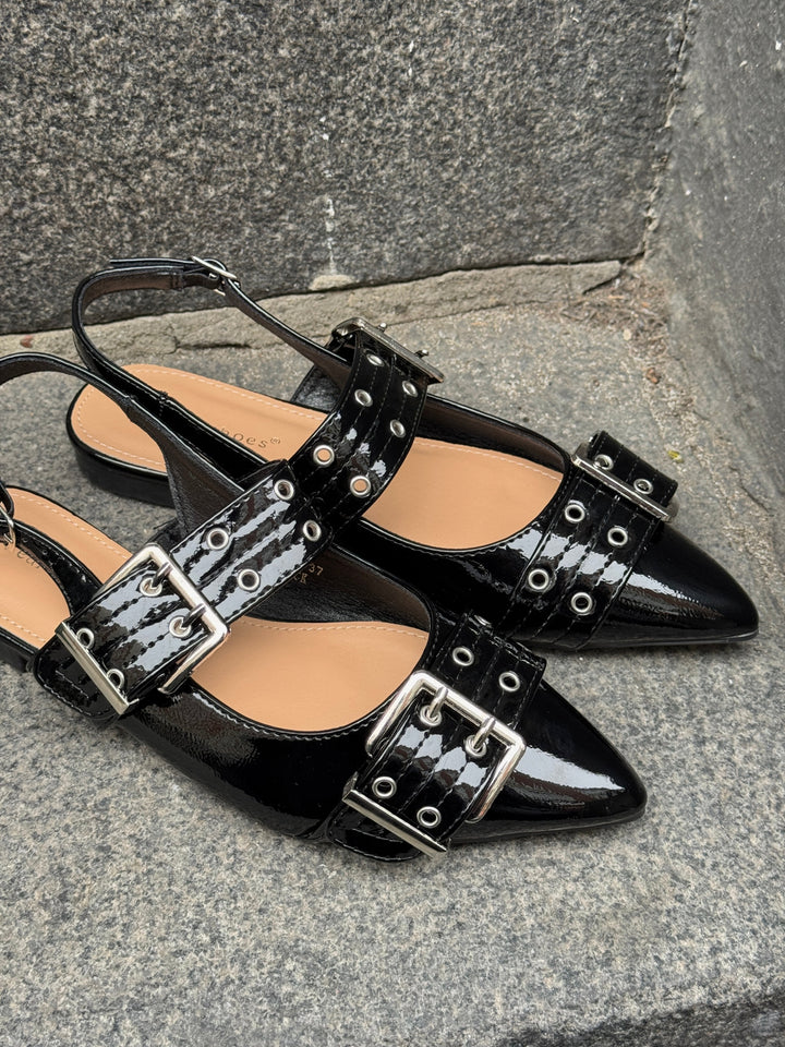 Samantha Buckle Ballerina - Black