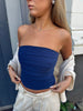 Holly Pleat Top - Royal Blue