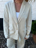 Line Linen Blazer - Nature