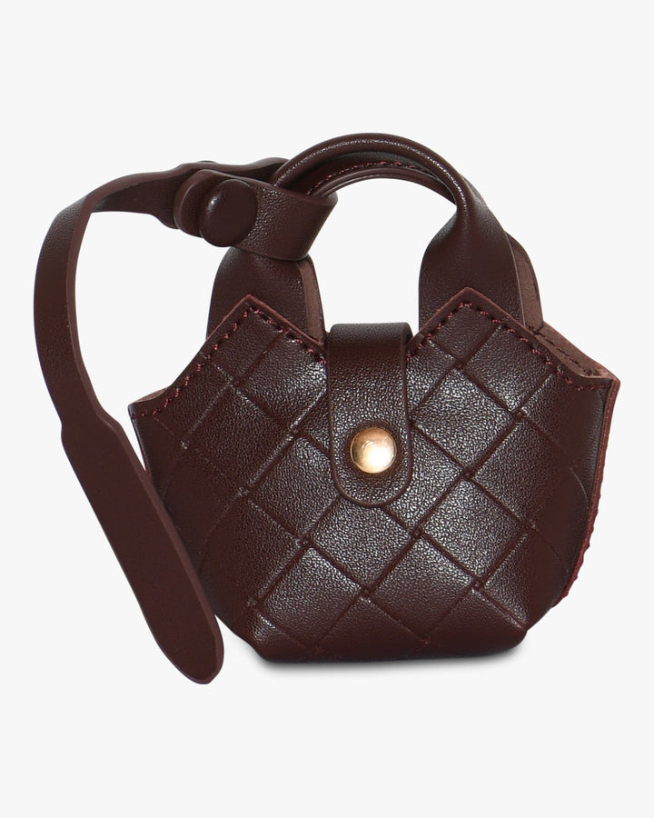 Marly Mini Bag Charm - Dark Brown