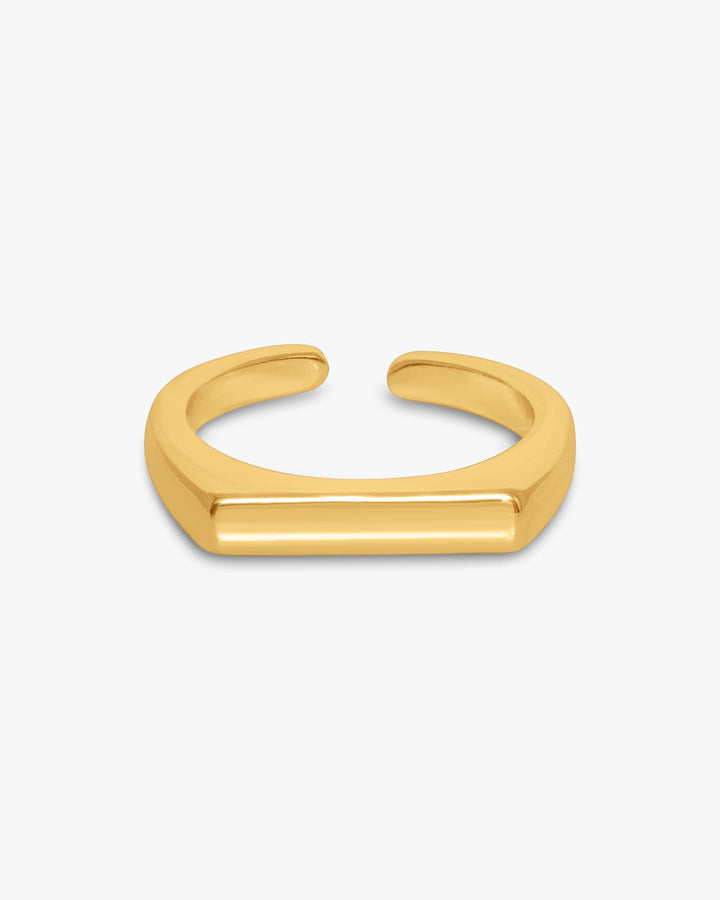 Filine Square Adjustable Ring - Gold